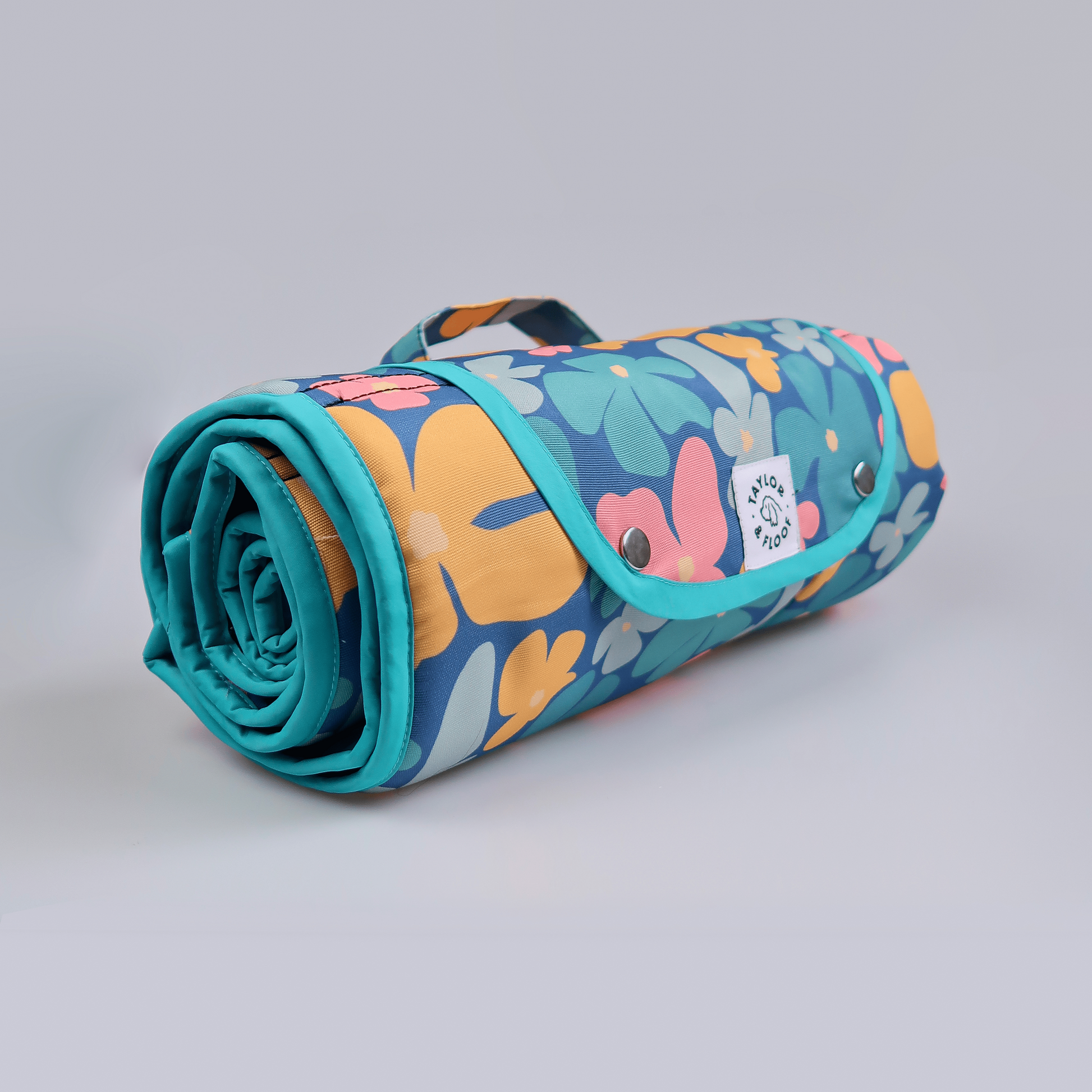 Blooming Wild settle mat for dogs, non-slip backing and multi coloured floral design for effective training